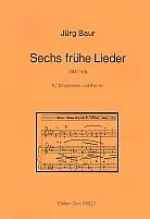 6 frhe Lieder fr Singstimme und Klavier