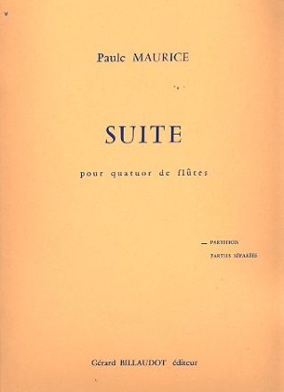 Suite pour quatuor de flutes partition