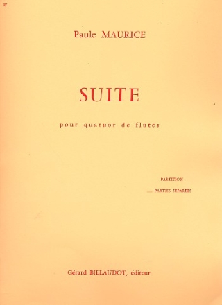 Suite pour quatuor de flutes parties