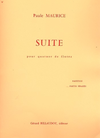 Suite pour quatuor de flutes parties