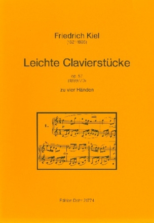 Leichte Klavierstcke op.57 fr Klavier zu 4 Hnden