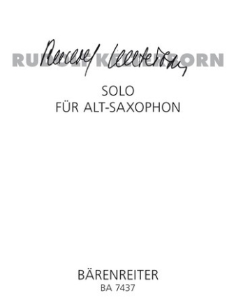 Solo fr Atsaxophon