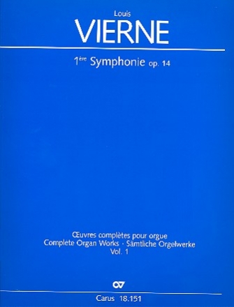 Sinfonie Nr.1 op.14 fr Orgel