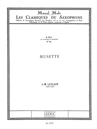 Musette fr Tenorsaxophon und Klavier