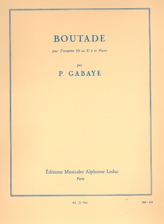 Boutade fr Trompete und Klavier