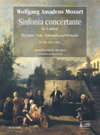 Sinfonia concertante La maggiore KVAnh.104  per violino, viola, violoncello e orchestra,  partitura