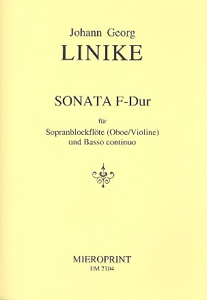 Sonate F-Dur fr Sopranblockflte (Oboe/Violine) und Bc