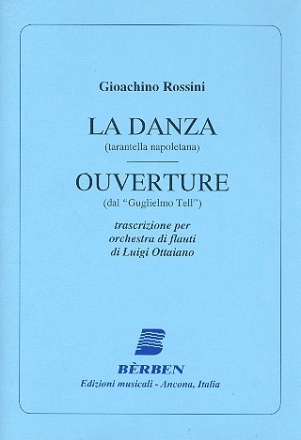 La Danza et Ouverture per orchestra di flauti partition e partitura