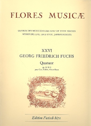 Quartett op.31,1 fr Horn, Violine, Viola und Ba Stimmen