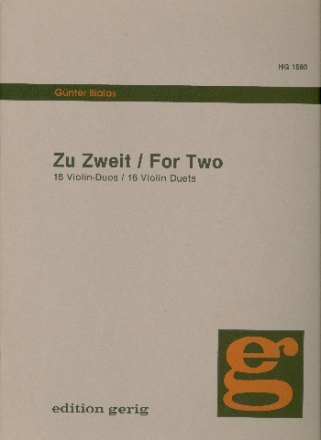 Zu zweit 16 Violin-Duos