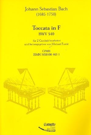 Toccata F-Dur BWV540 fr 2 Cembali Partitur und 2 Stimmen