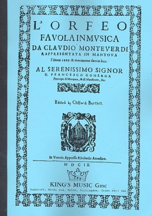 Orfeo  score