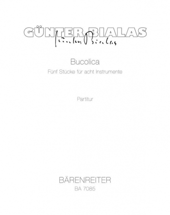 Bucolica fr 8 Instrumente Partitur