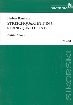 Streichquartett in C Partitur