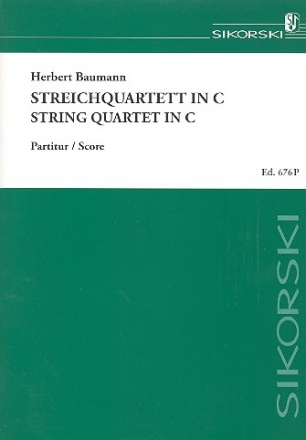 Streichquartett in C Partitur