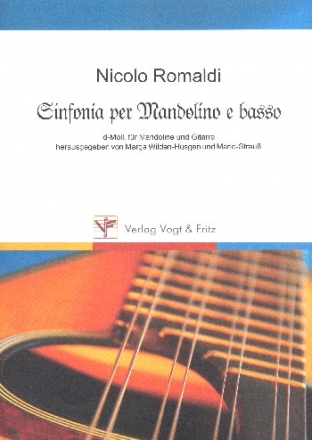 Sinfonia per mandolino e basso d-Moll fr Mandoline und Gitarre Partitur und Stimmen