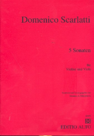 5 Sonaten fr Violine und Viola