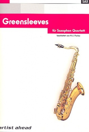 Greensleeves fr 4 Saxophone (AATBar) Partitur und Stimmen