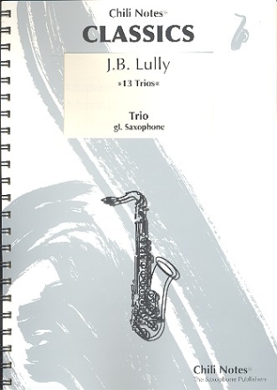 13 Trios fr Saxophone (SABar) Partitur und Stimmen