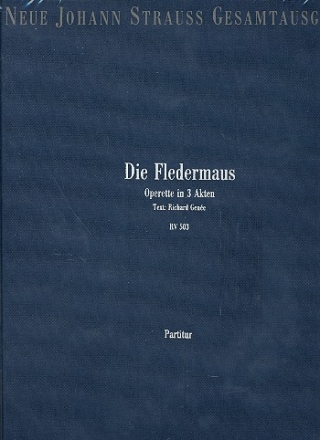 Die Fledermaus RV503 Partitur (geb)