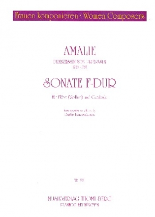Sonate F-Dur fr Flte (Violine) und Cembalo Partitur und Stimmen