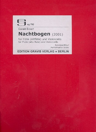 Nachtbogen fr Flte (Altflte) und Violoncello Spielpartitur