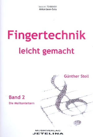 Fingertechnik leicht gemacht Band 2 fr Akkordeon