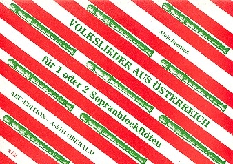 Volkslieder aus sterreich fr 1-2 Sopranblockflten Spielpartitur (mit Text)