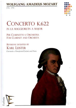 Concerto in a major KV622 for clarinet and orchestra for clarinet and piano