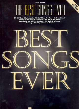 Best Songs Ever: Songbook for easy piano