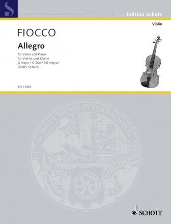Allegro G-Dur fr Violine und Klavier