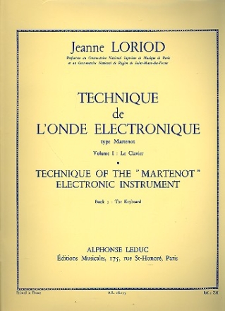 Technique de l'onde electronique type martenot vol.1 le clavier (fr/en)