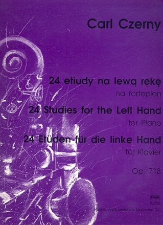 24 Etden fr die linke Hand op.718 fr Klavier