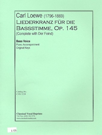 Liederkranz op.145 - fr Bass und Klavier
