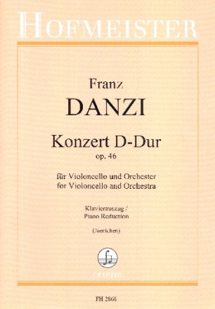 Konzert D-Dur op.46 fr Violoncello und Orchester fr Violoncello und Klavier
