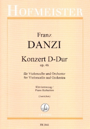 Konzert D-Dur op.46 fr Violoncello und Orchester fr Violoncello und Klavier