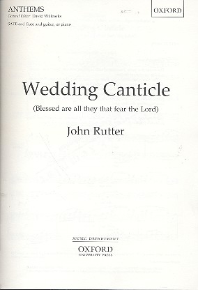 Wedding Canticle  for mixed chorus, flute and guitar (piano) score