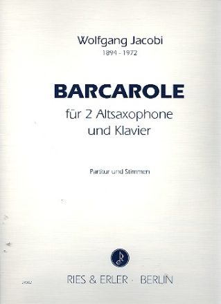 Barcarole fr 2 Altsaxophone und Klavier Stimmen