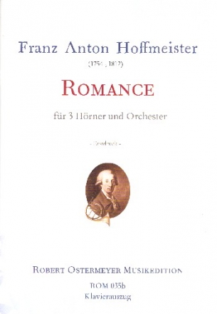 Romanze fr 3 Hrner und Orchester fr 3 Hrner und Klavier Stimmen