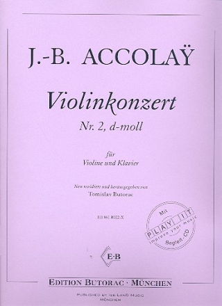 Konzert d-Moll Nr.2 (+CD) fr Violine und Klavier