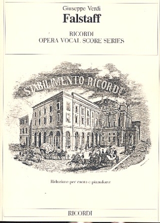 Falstaff Oper  Klavierauszug (it)