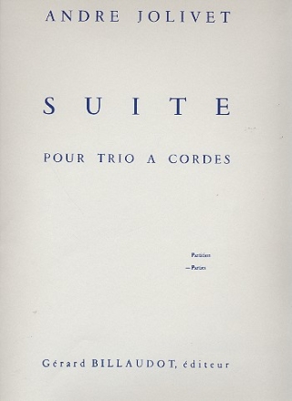 Suite pour violin, alto et violoncelle parties