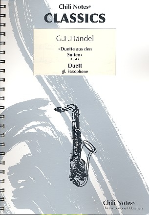 Duette aus den Suiten Band 1 fr 2 gleiche Saxophone Partitur und Stimmen