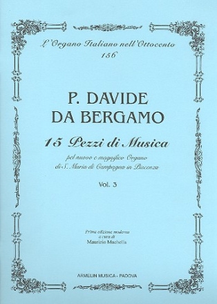 15 Pezzi di musica vol.3 (nos.11-15) per organo