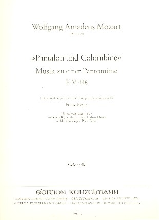 Pantalon und Colombine KV446 fr Streichorchester Violoncello