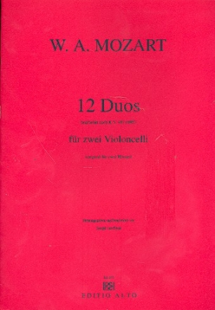 12 Duos KV487 fr 2 Hrner fr 2 Violoncelli Stimmen