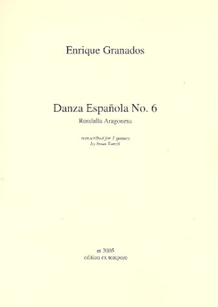 Danza Espanola no.6 fr 3 Gitarren Partitur und Stimmen