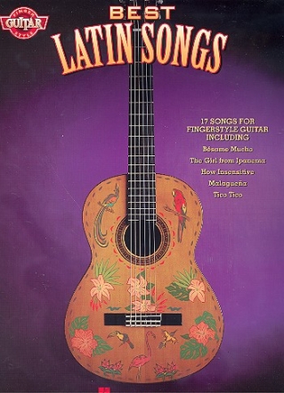 Best Latin Songs: 17 songs for fingerstyle guitar