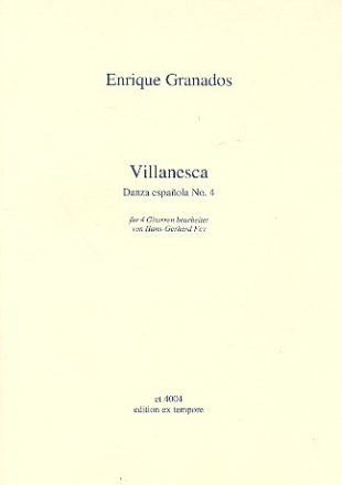 Danza Espanola no.4 fr 4 Gitarren Partitur und Stimmen
