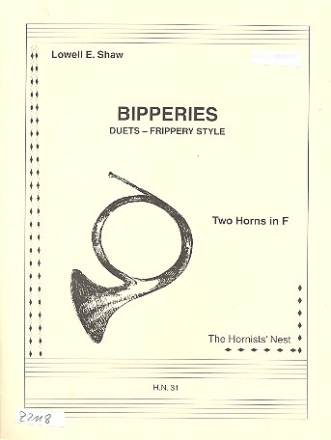 Bipperies for 2 horns score